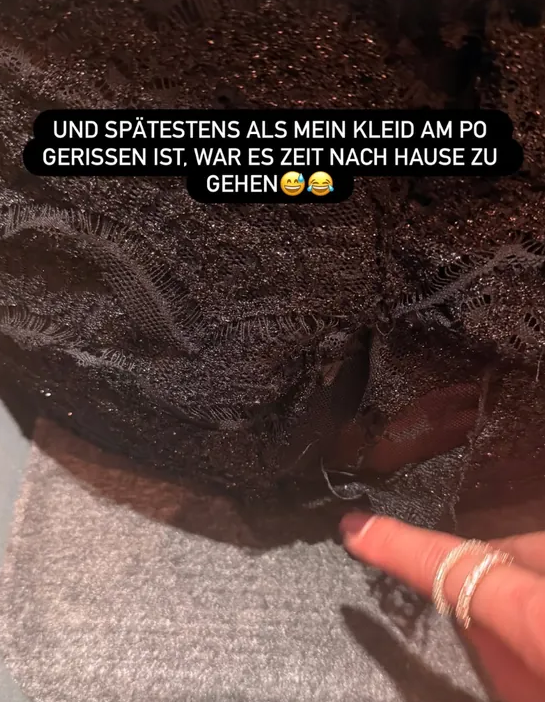 Bei der Bambi-Verleihung am 14. November in München riss Lena Gerckes Kleid und sie erklärte, warum es passiert ist