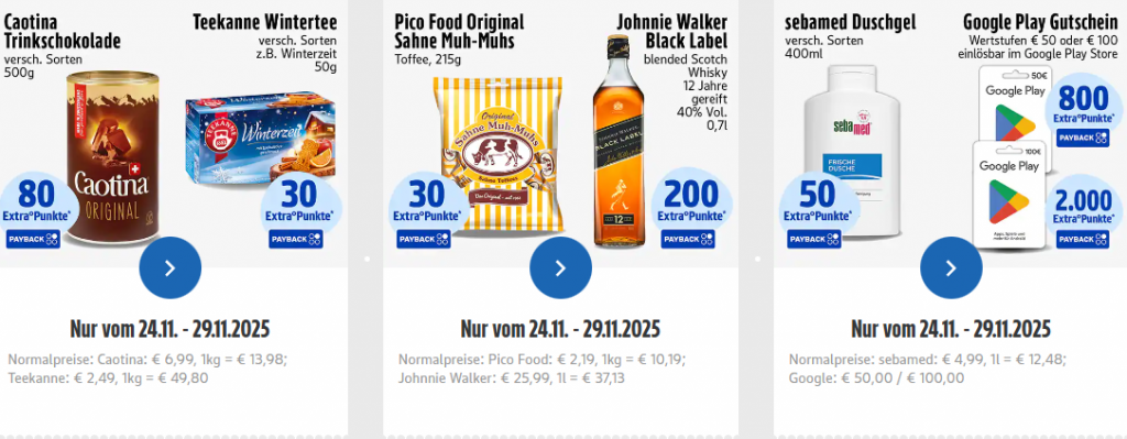 EDEKA Angebote 24.–29. November 2025: Superknüller, Rabatte und PAYBACK-Punkte im Überblick