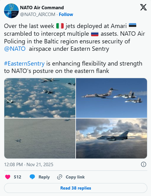 Russischer Tu-134UBL nahe NATO-Luftraum über der Ostsee: Eurofighter fangen seltenen Jet ab