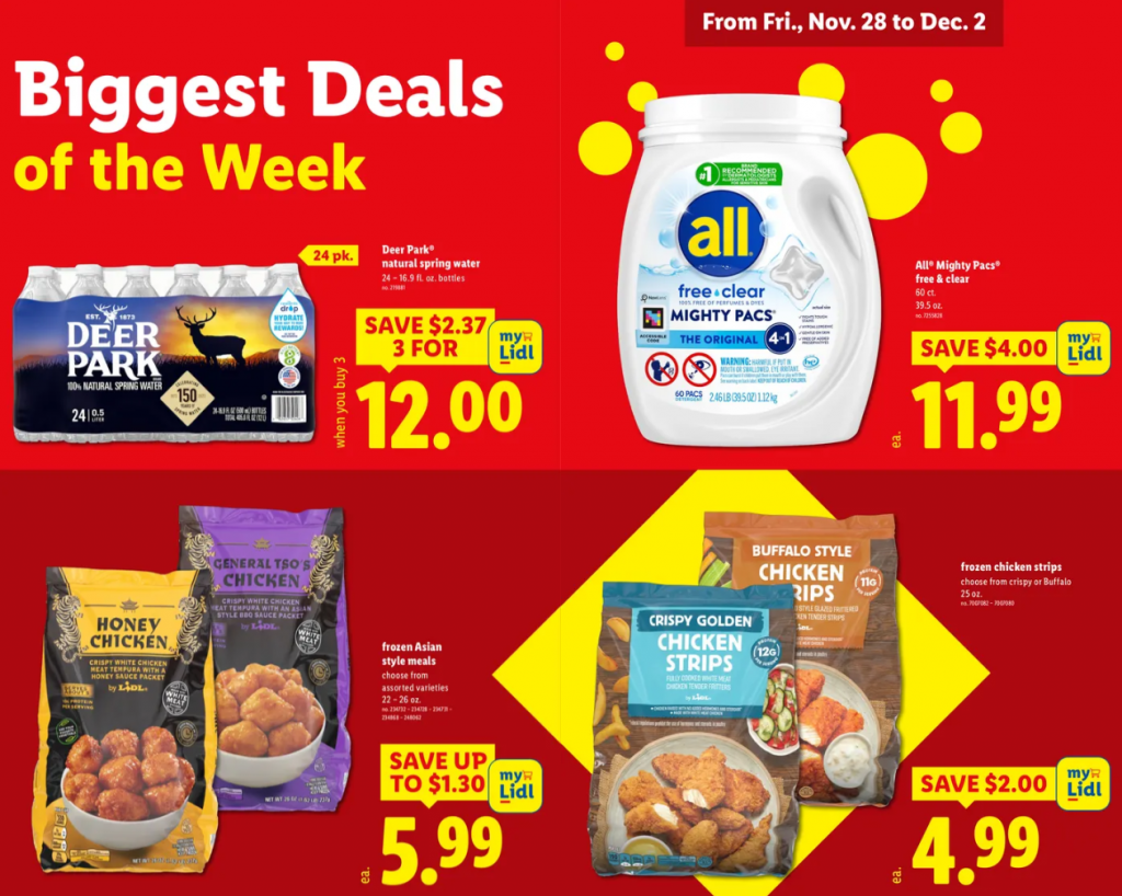 LIDL Angebote ab 28. November: Avocados für 55¢, Fleisch, Pizza, Getränke & Black-Friday-Deals