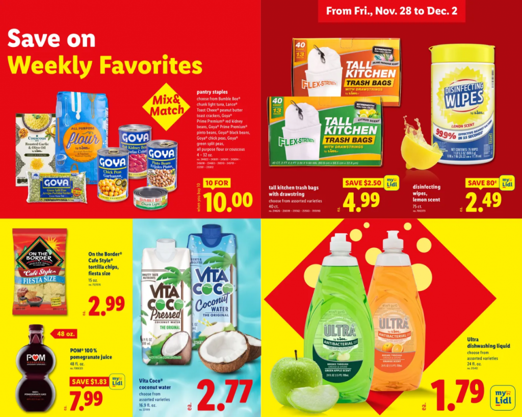 LIDL Angebote ab 28. November: Avocados für 55¢, Fleisch, Pizza, Getränke & Black-Friday-Deals