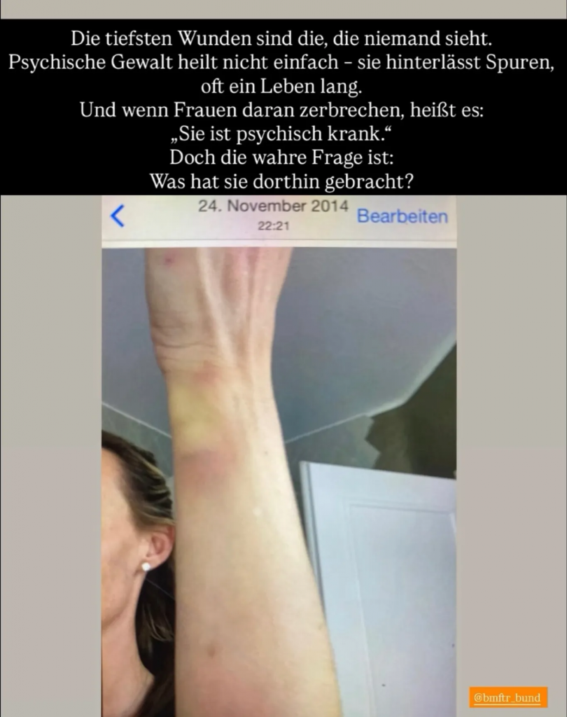 Cora Schumacher spricht über körperliche und psychische Gewalt: persönliche Fotos und klare Kritik am deutschen Gesetz