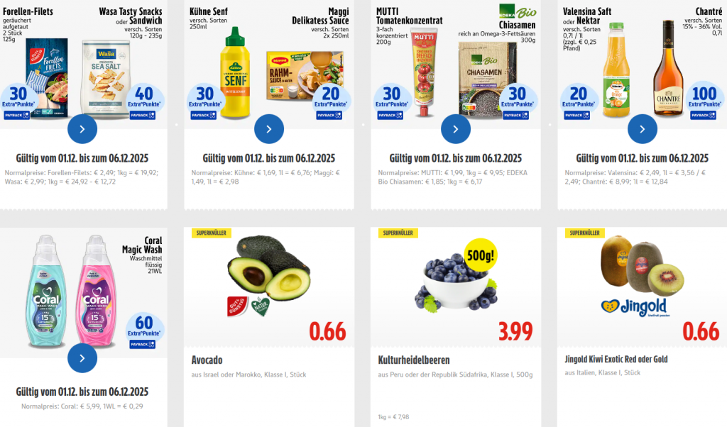 EDEKA Angebote 1.–6. Dezember 2025: Aktuelle Wochen-Deals, Preise und Top-Rabatte im Überblick