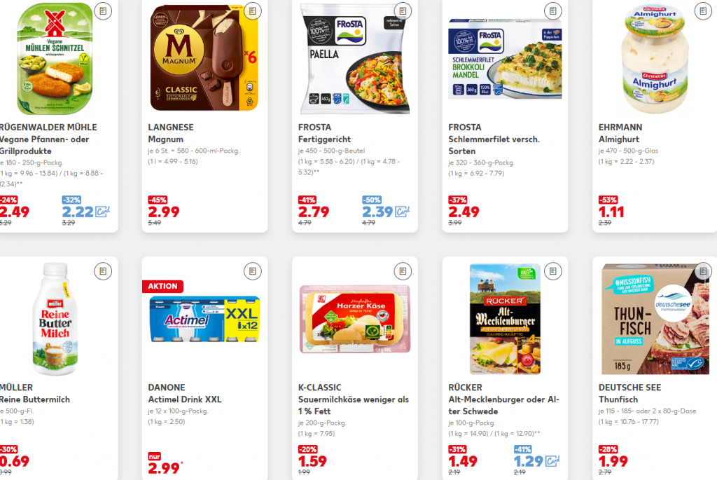 Kaufland Angebote 1.–3. Dezember: Große Rabattaktion mit bis zu 53 % auf Lebensmittel und Markenprodukte