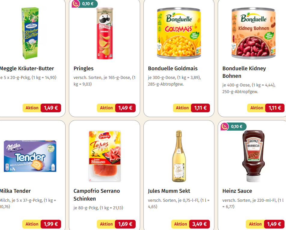 REWE Angebote 22.–28. Dezember: Diese Produkte sind nächste Woche günstiger