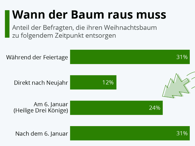 Weihnachtsbaum: Wann Deutsche ihn entsorgen – Zahlen, Traditionen und Risiken