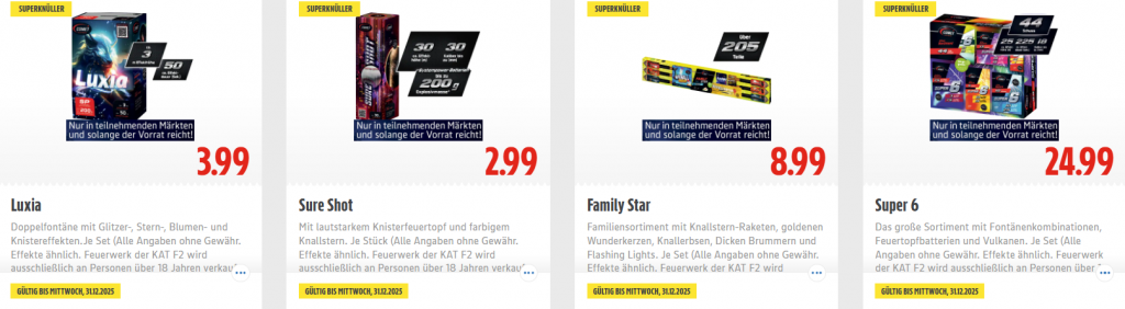 Feuerwerk bei EDEKA zu Silvester 2025/2026: Alle Angebote, Preise und Verkaufsdaten